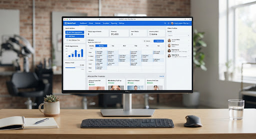 BookFast CRM Dashboard Mockup
